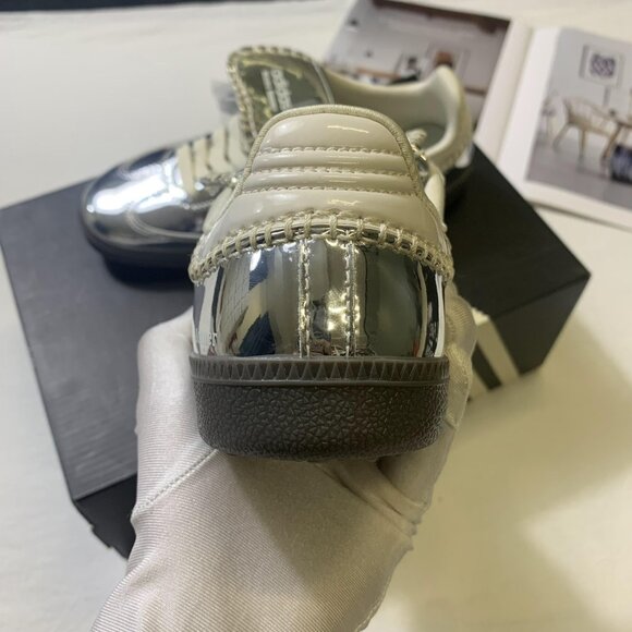 New Adidas Samba x Wales Bonner Silver Metallic Women Sneaker - Picture 6 of 13